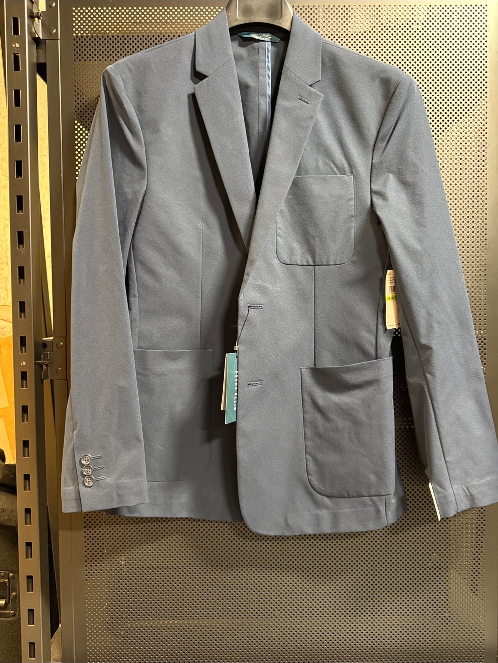 Perry Ellis Men's Dark Navy Single-Breasted Sport Coat